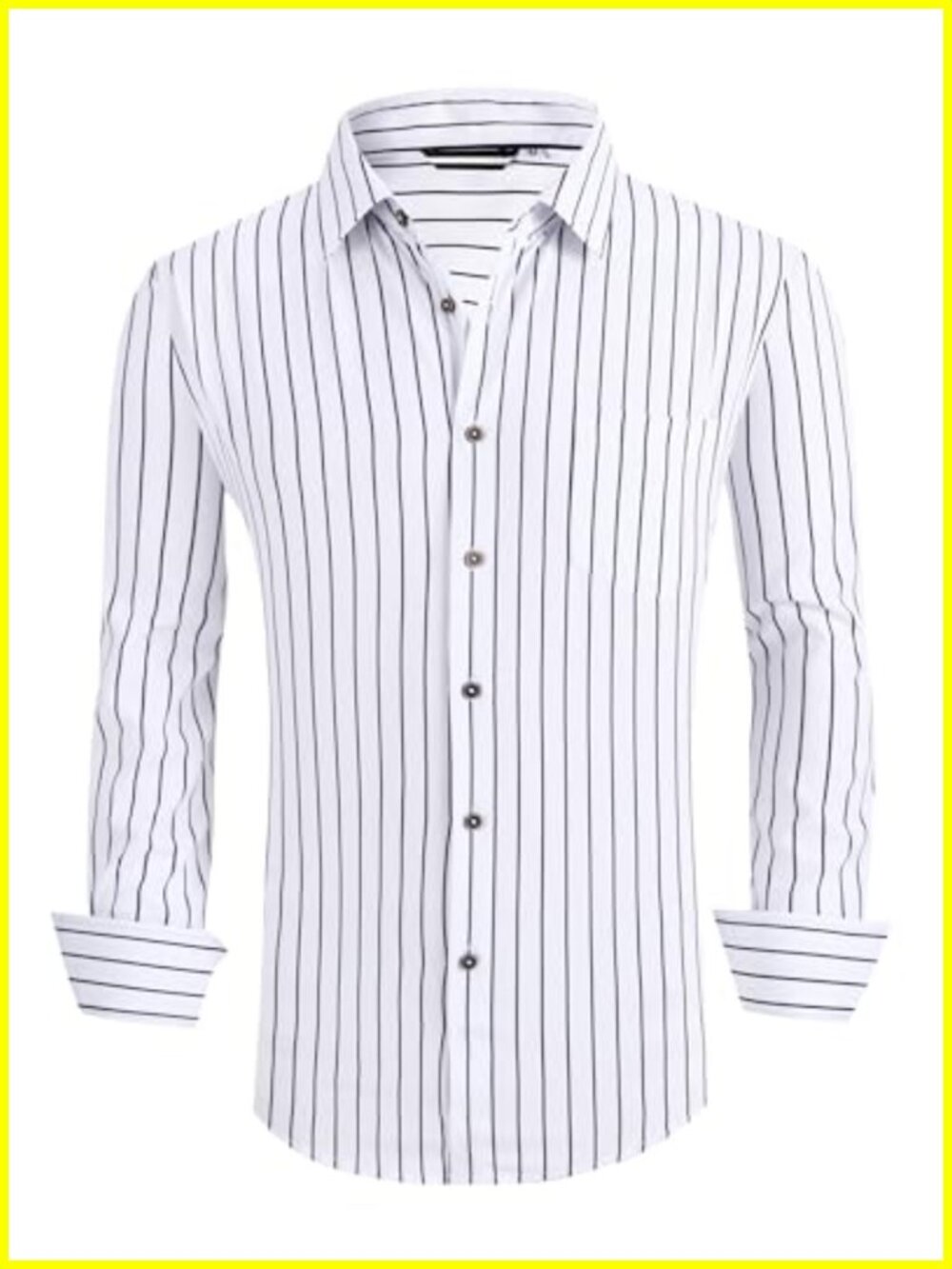 Men's Wrinkle Free 4-Way Stretch Print Button Down Shirt
